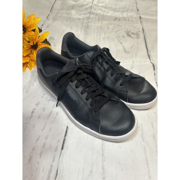 Puma Other - Puma Loafers Mens Size 7 Black Leather Low Top Sneakers Shoes (b)‎